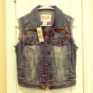 American rag jean vest NWT